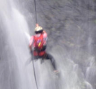 Canyoning am Gardasee Wasserfall